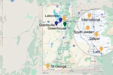 Utah map with background